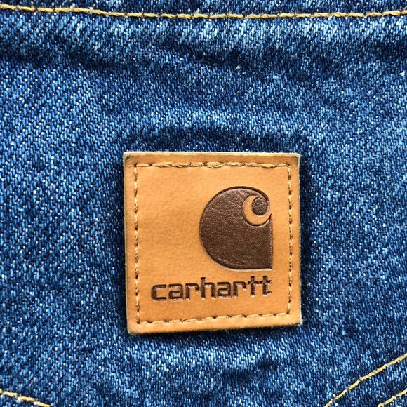 Carhartt Mens Workwear Jeans Size 42x30 B18 DST Traditional Fit Irregular Blue - Picture 14 of 16